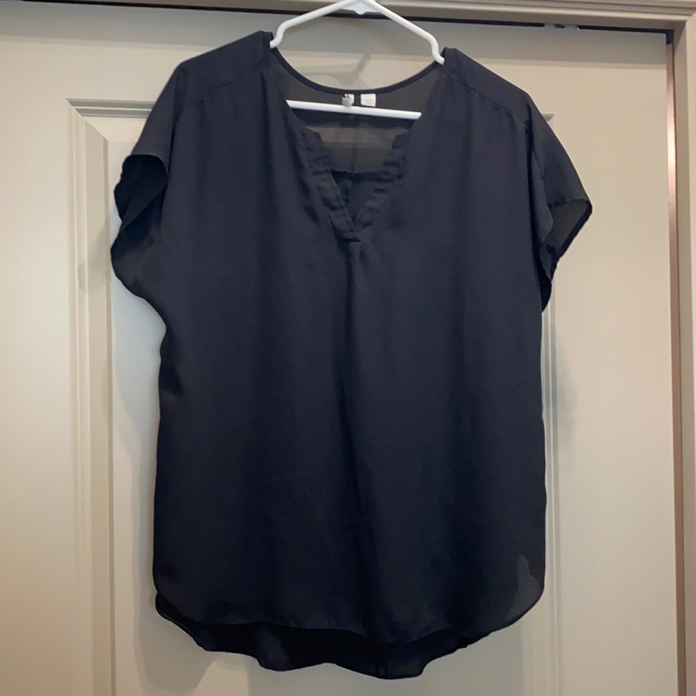 Black Large Blouse